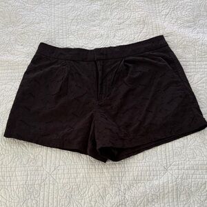 Elegant Cotton Eyelet Shorts